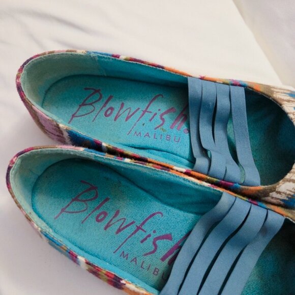 Blowfish Malibu Gloat Tribal Print Ballet Flats Size 8 - Picture 3 of 7
